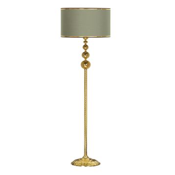 Vinner VNRVGAGKLMB087 Vega Gold Üçlü Küre Tek Ayaklı Metal Gold Şertili Haki Lambader