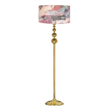 Vinner VNRVGAGKLMB099 Vega Gold Üçlü Küre Tek Ayaklı Metal Redmixed Lambader