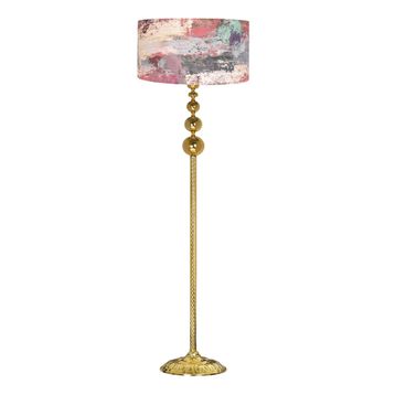 Vinner VNRVGAGKLMB099 Vega Gold Üçlü Küre Tek Ayaklı Metal Redmixed Lambader