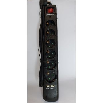 Violeda TVL-6010 Siyah 6'lı Usb Akım Koruma Grup Priz