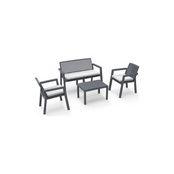 Violet Prestij Minderli 4 Kişilik Bahçe Oturma Grubu
