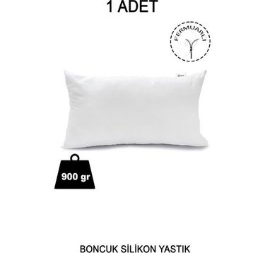 Vionel Home 900 gr 50x70 cm Beyaz 1 Adet Fermuarlı Antialerjik Yastık Boncuk Silikon Pamuklu Kılıf
