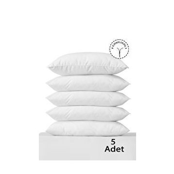 Vionel Home Pamuklu 50x70 cm Beyaz 5 Adet İç Astar Yastık Kılıfı