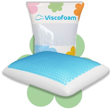 Viscofoam Bonni Terletmeyen Ortopedik Yastık Serinleten Visco Yastık Jelli 59x39x15.5 cm Yastık