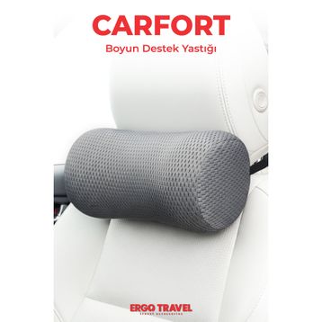 Viscofoam Gri Carfort Büyük Visco Ortopedik Araç Boyun Yastığı