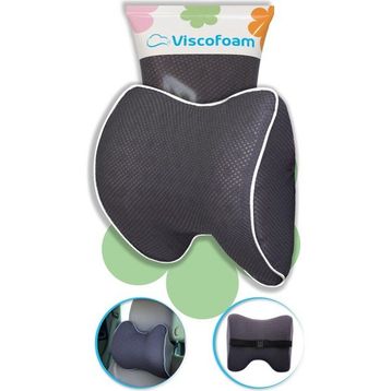 Viscofoam Gri Carfort Büyük Visco Ortopedik Araç Boyun Yastığı