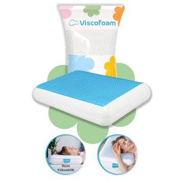 Viscofoam Luks Terletmeyen Ortopedik Yastik Serinleten Visco Yastik Jelli Yastik