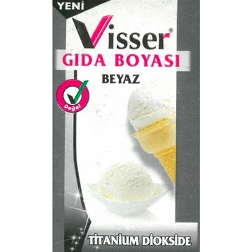 Visser Beyaz 9 gr Toz Gıda Boyası
