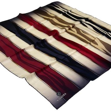 Vıssona Bordo Twill Ipek Eşarp