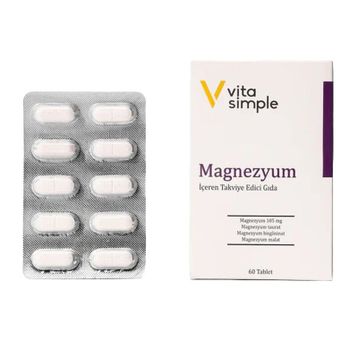 Vita Simple Magnezyum 105 mg 60 Tablet