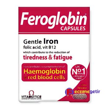 Vitabiotics Feroglobin Iron 30 Kapsül