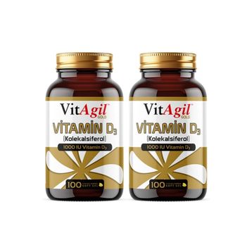 VitAgil Gold Vitamin D3 1000 IU 100 Kapsül