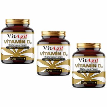 VitAgil Vitamin D3 1000 IU 3x100 Kapsül