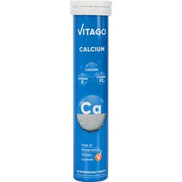 Vitago Calcium Vitamin D K2 9x20 Efervesan Tablet