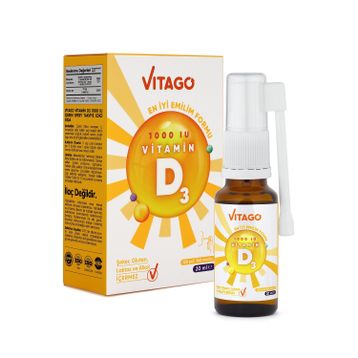Vitago Daily Vitamin D3 1000 IU 20 ml Sprey