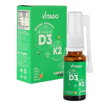 Vitago Vitamin D3 Vitamin K2 20 ml Sprey