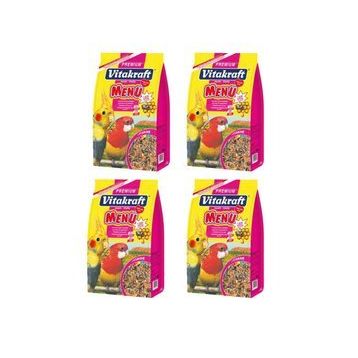 Vitakraft Paraket Premium Menu + Jodvital 4x1000 gr Kuş Yemi