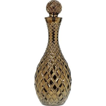 Vitale AK.EVD0088 Altın Koza Kapaklı Cam Karaf