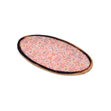 Vitale AK.FQ0009-P Pembe Dekoratif Oval Tepsi