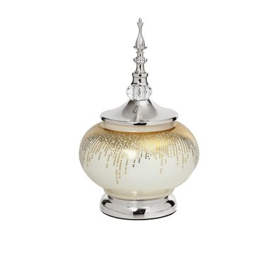 Vitale AK.JE0029 Sultan Silver Kapaklı Vazo