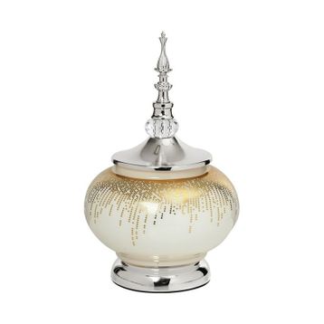 Vitale AK.JE0029 Sultan Silver Kapaklı Vazo