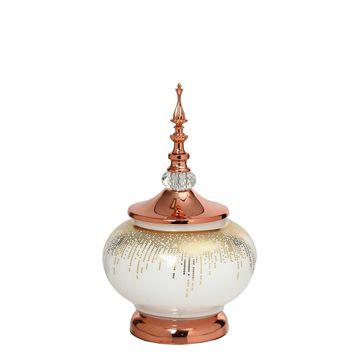 Vitale AK.JE0030 Sultan Bronz Kapaklı Vazo