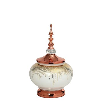 Vitale AK.JE0030 Sultan Bronz Kapaklı Vazo