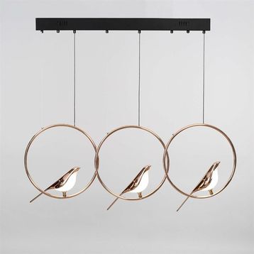 Vitale AY.VTPL-0105 Altın Modern Kuşlu Avize