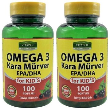 Vitapol Kids Omega 3 Kara Mürver 2x100 Kapsül