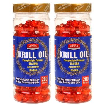Vitapol Krill Oil Phospholipid 200 Kapsül