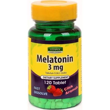 Vitapol Melatonin 3 mg Çilek Aromalı 120 Tablet