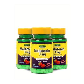 Vitapol Melatonin 3 mg Çilek Aromalı 120 Tablet