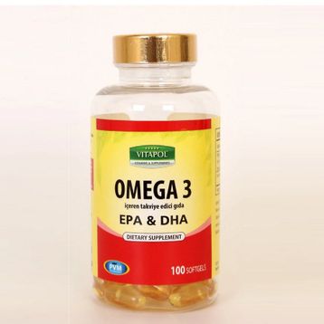 Vitapol Omega-3 100 Kapsül Balık Yağı