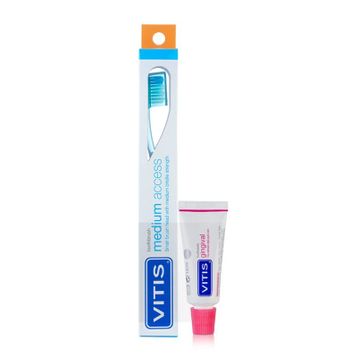Vitis Gingival Medium Access Fırça ve 15 ml Diş Macunu