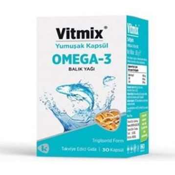 Vitmix Omega 3 30 Kapsül Balık Yağı