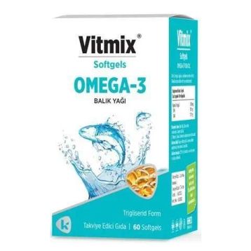Vitmix Omega 3 60 Kapsül Balık Yağı