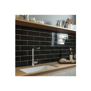 VitrA 10x30 cm Miniworx Ral 0001500 Siyah Parlak Seramik