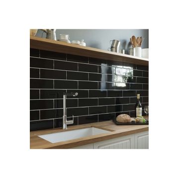 VitrA 10x30 cm Miniworx Ral 0001500 Siyah Parlak Seramik