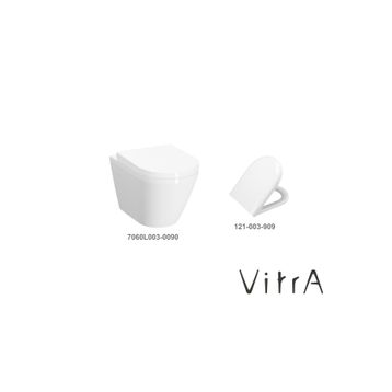 VitrA 121-003-909 Arkitekt Model-2 Yuvarlak Form Yavaş Kapanır Klozet Kapağı
