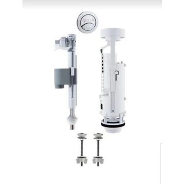 VitrA 330B7013 Alttairişli 3/6l Litre Çift Kademeli Basmalı İç Takımı