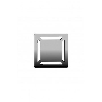 VitrA 5606974 V-Flow Parlak Krom Kare Yandan Çıkışlı 10x10 cm DK 100 Kapak Duş Kanalı
