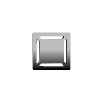 VitrA 5607267 Kare Parlak Krom 10x10 Duş Kanalı