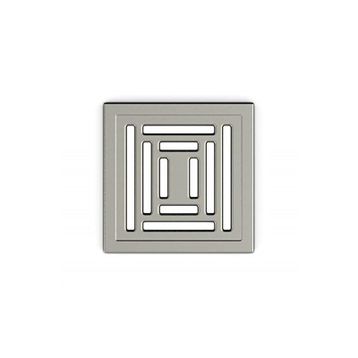 VitrA 5607315 V-Flow Kare Yandan Çıkışlı 10x10 cm DK 800 Kapak Parlak Krom Yalıtımlı Duş Kanalı