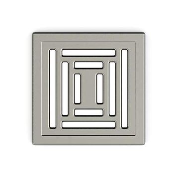 VitrA 5607315 V-Flow Kare Yandan Çıkışlı 10x10 cm DK 800 Kapak Parlak Krom Yalıtımlı Duş Kanalı