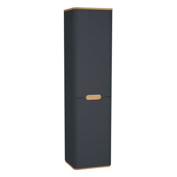 VitrA 60844 Sento Çamaşır Sepetli Ayaksız Sağ Mat Antrasit Boy Dolabı