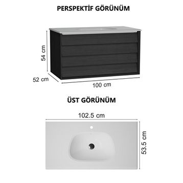 VitrA 61233 Frame Lavabo Dolabı