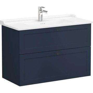 VitrA 68895 100 cm 2 Çekmeceli Mat Lacivert Root Classic Lavabo Dolabı