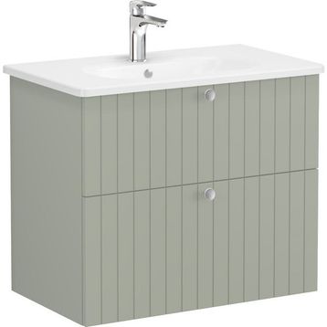 VitrA 69442 80 CM 2 Çekmeceli Mat Retro Yeşil Root Groove Lavabo Dolabı