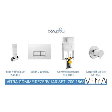 VitrA 700-1868 Gömme Rezervuar Seti