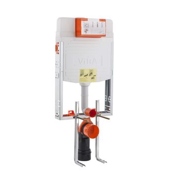 VitrA 748-1851-01 3/6 L Asma Klozetler İçin İnce Metal Ayaklı Gömme Rezervuar